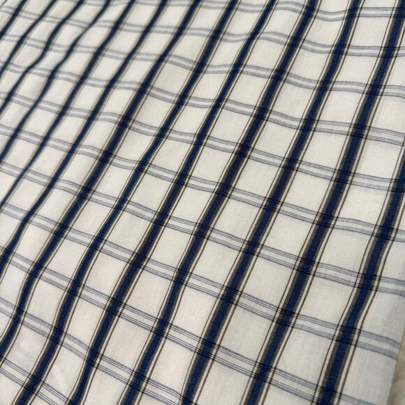 Ely Cattleman Men's Plaid Pearl Snap Western Shirts Size M Blue White - Picture 8 of 16